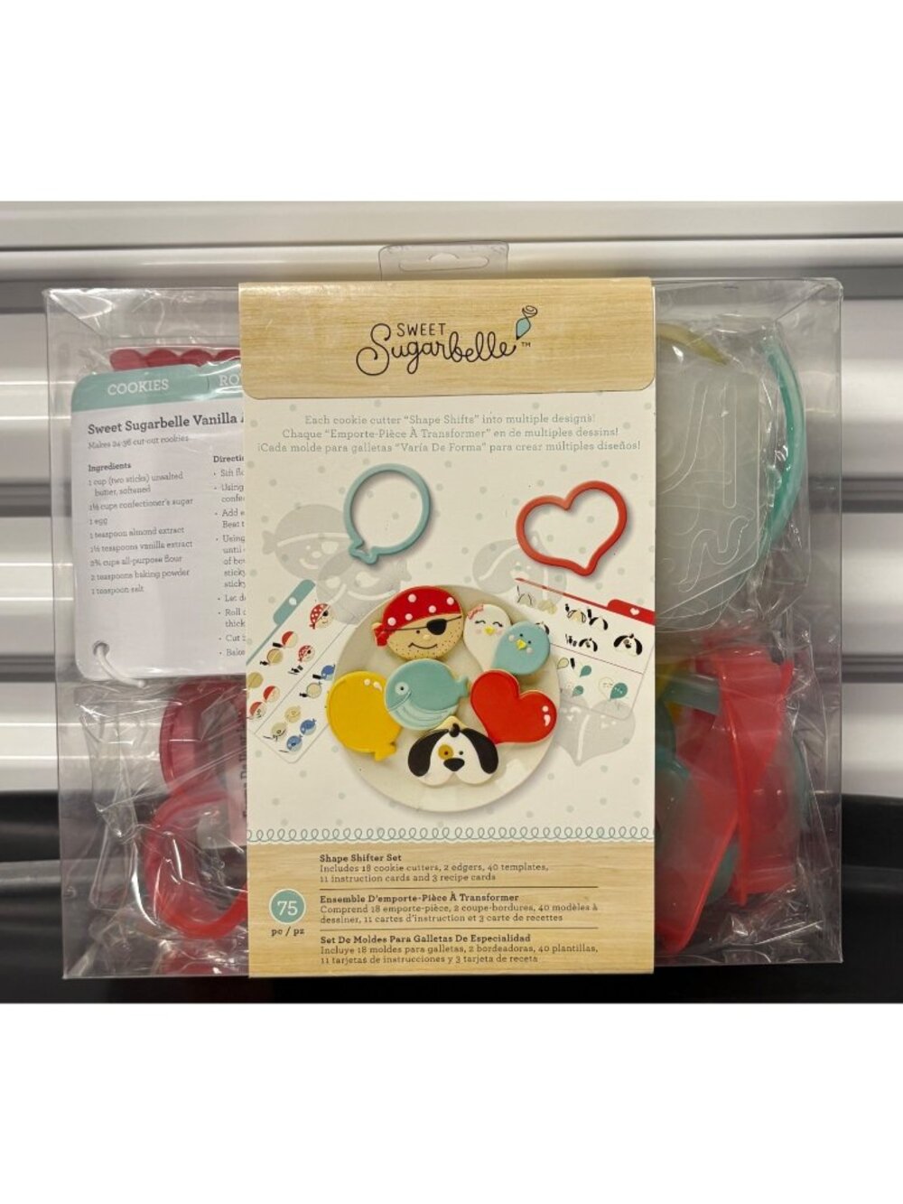 Sweet Sugarbelle Shape Shifter Cookie Cutter Set 75 Pieces Templates & Recipes